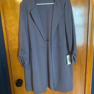 Elegant Gray Women's Blazer